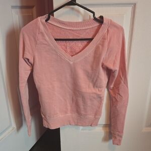 Diesel Pink V-Neck Sweater